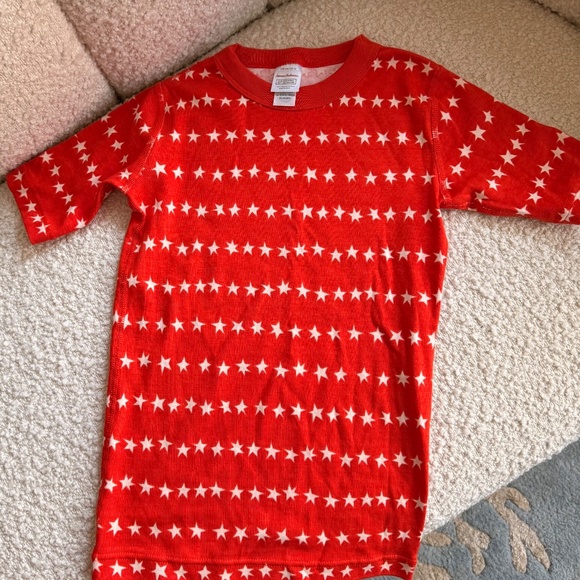 Hanna Andersson Pajama Short Set: Red + Star Print (Kids 12 ,NWOT) - Picture 2 of 4